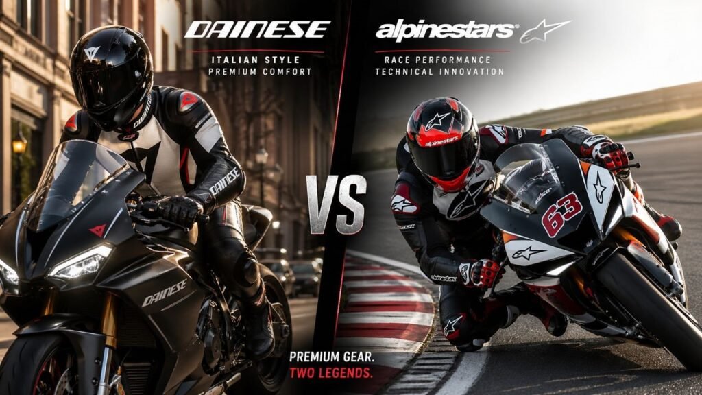 Dainese vs Alpinestars motorcycle gear comparison 2026