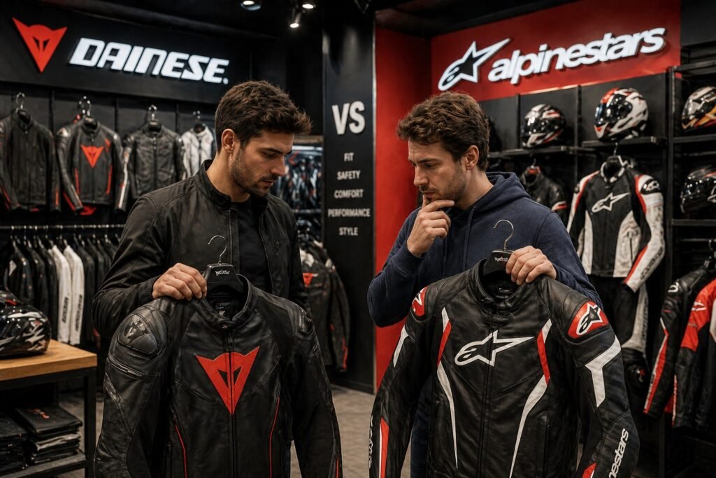 Dainese vs Alpinestars motorcycle gear comparison
