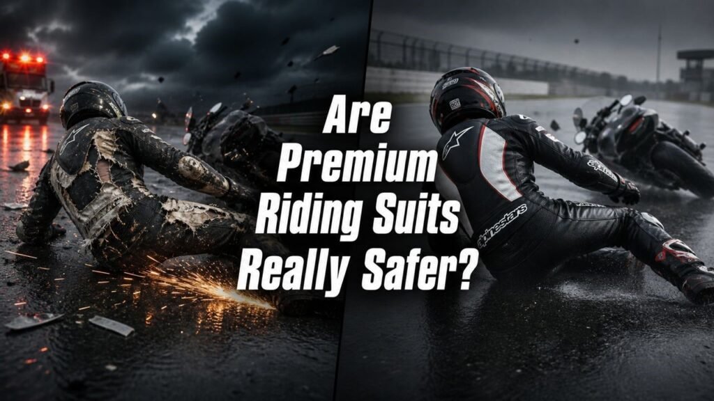Premium motorcycle riding suit safety comparison — are premium riding suits really safer