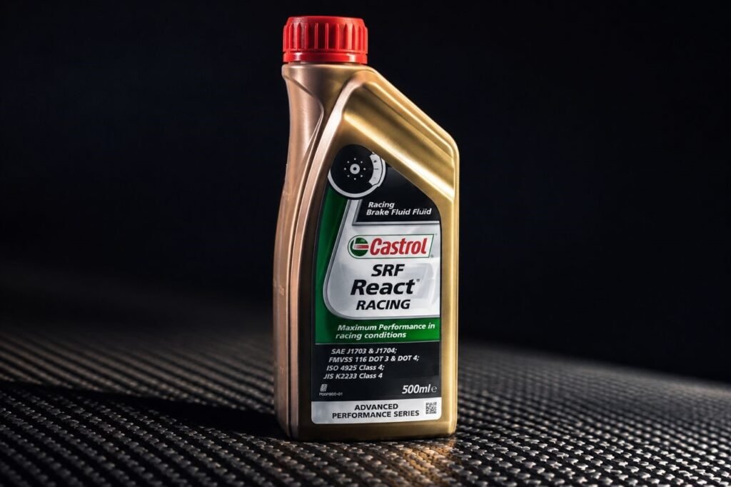 Castrol SRF React Racing brake fluid — best choice for endurance track days