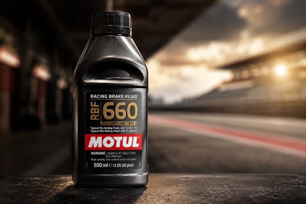Motul RBF 660 brake fluid — highest dry boiling point for sprint racing