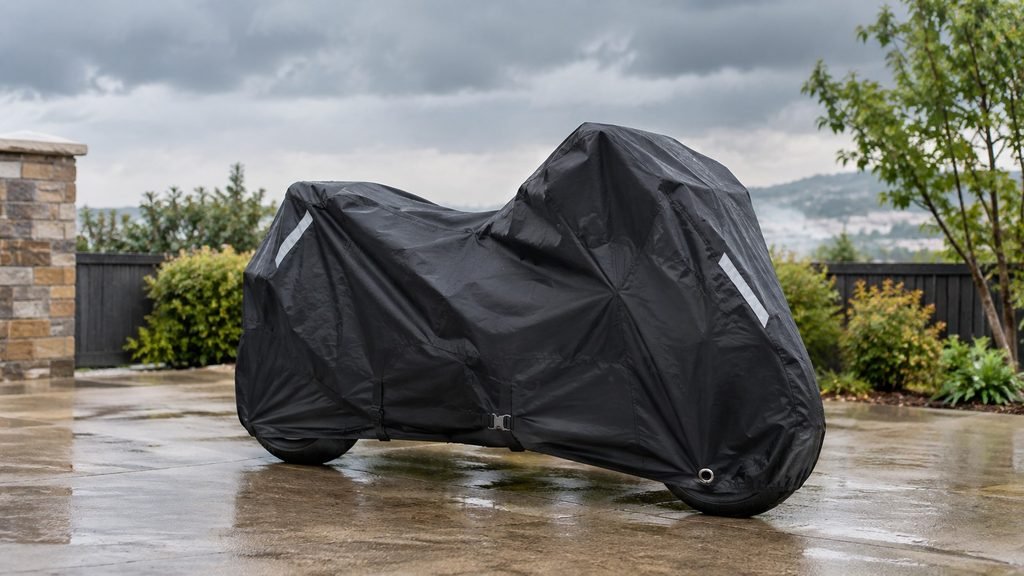 Best motorcycle covers protecting a sportbike outdoors from rain and weather