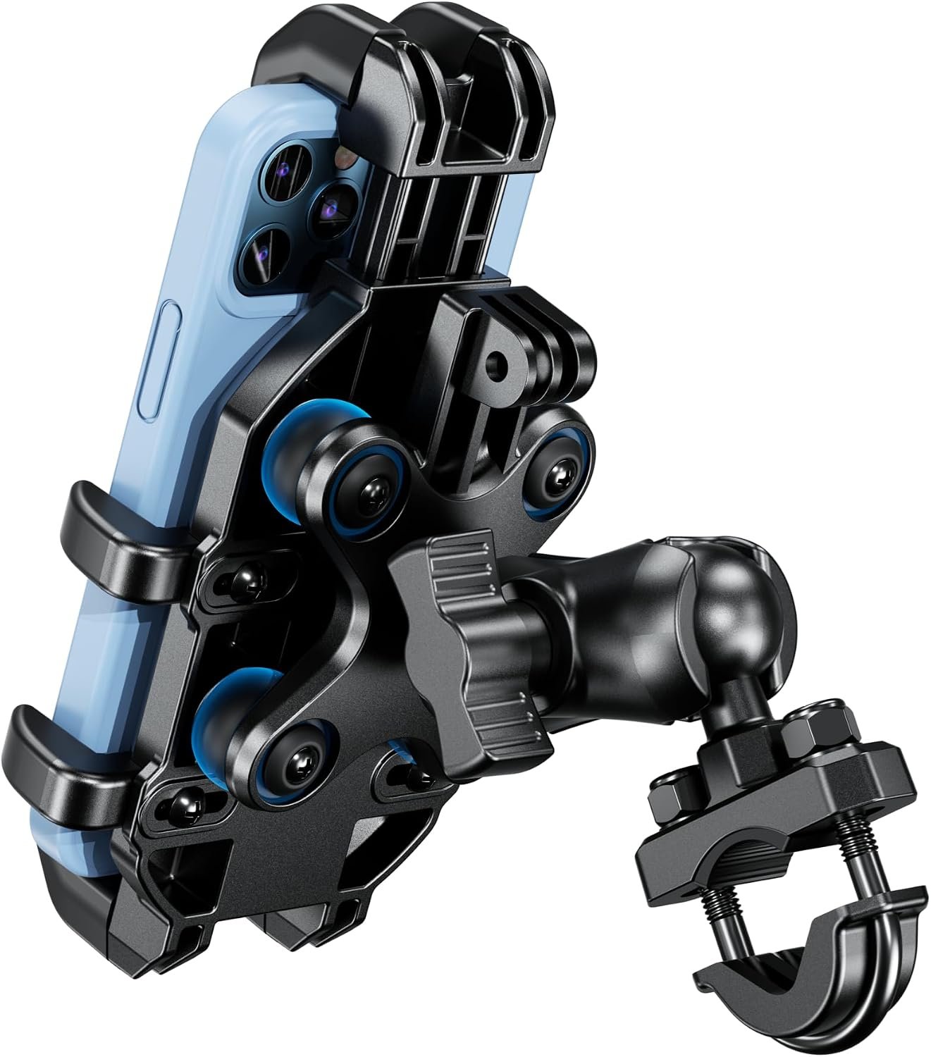 BRCOVAN motorcycle phone mount holder with vibration dampener