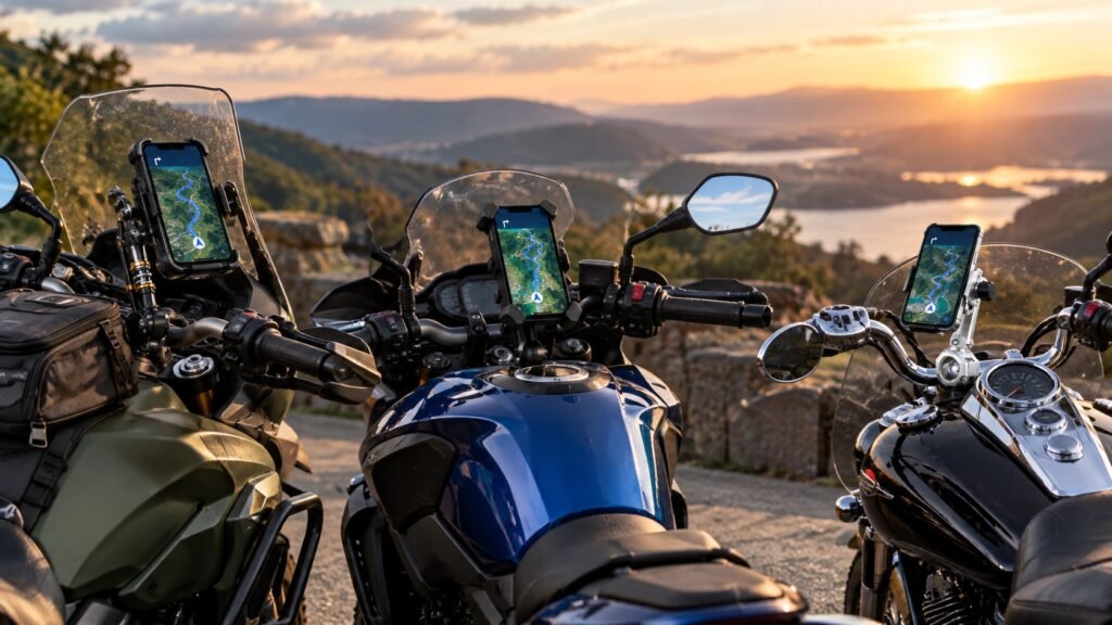 Lamicall vs Joyroom vs BRCOVAN motorcycle phone mounts with vibration dampener compared